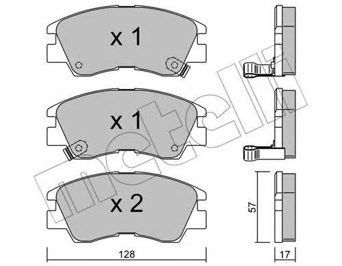 Metelli 22-0115-0 Brake Pad Set, disc brake 2201150