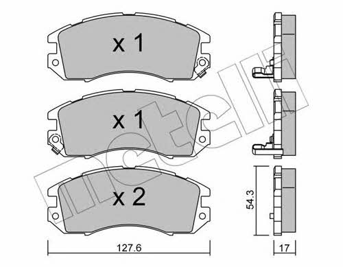 Metelli 22-0135-0 Brake Pad Set, disc brake 2201350