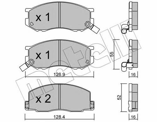Metelli 22-0455-0 Brake Pad Set, disc brake 2204550