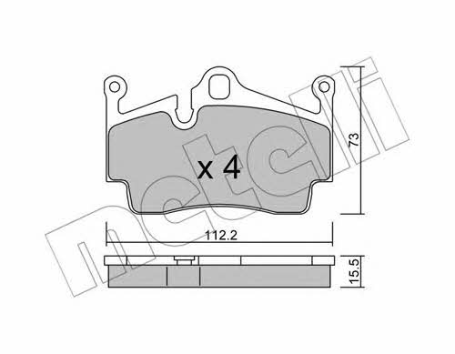 Metelli 22-0894-0 Brake Pad Set, disc brake 2208940