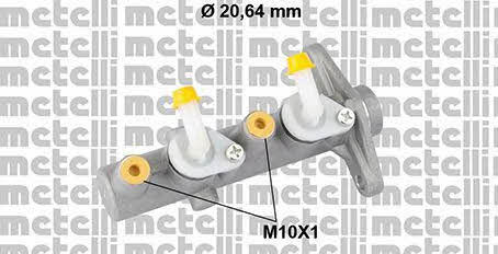 Metelli 05-0827 Brake Master Cylinder 050827