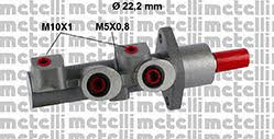 Metelli 05-0506 Brake Master Cylinder 050506