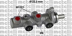 Metelli 05-0793 Brake Master Cylinder 050793