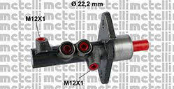 Metelli 05-0374 Brake Master Cylinder 050374