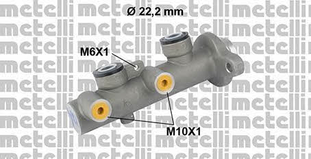 Metelli 05-0654 Brake Master Cylinder 050654