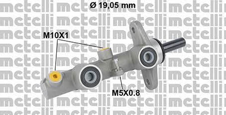 Metelli 05-0813 Brake Master Cylinder 050813