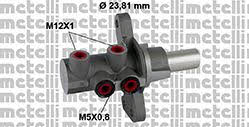 Metelli 05-0873 Brake Master Cylinder 050873