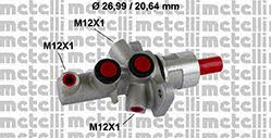 Metelli 05-0858 Brake Master Cylinder 050858
