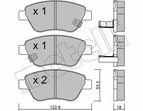 Metelli 22-0321-4 Brake Pad Set, disc brake 2203214
