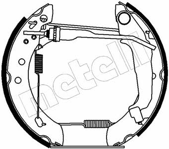 510173 Metelli Brake shoe set