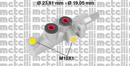 Metelli 05-0773 Brake Master Cylinder 050773