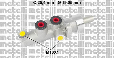 Metelli 05-0774 Brake Master Cylinder 050774