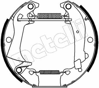 510015 Metelli Brake shoe set