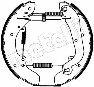 510102 Metelli Brake shoe set