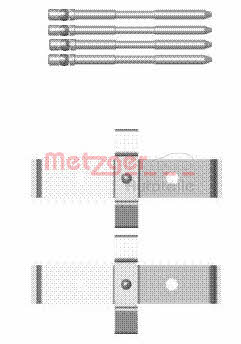 Metzger 109-1694 Mounting kit brake pads 1091694