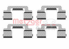 Metzger 109-1703 Mounting kit brake pads 1091703