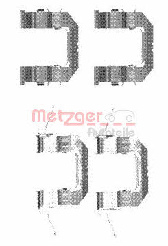 Metzger 109-1722 Mounting kit brake pads 1091722