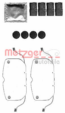 Metzger 109-1792 Mounting kit brake pads 1091792