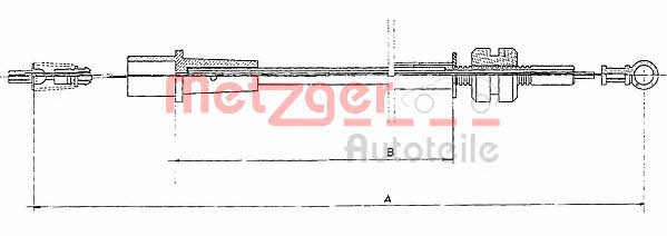 Metzger 11.1323 Accelerator cable 111323