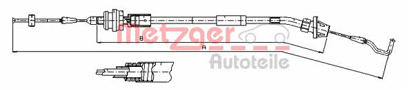 Metzger 11.1624 Accelerator Cable 111624
