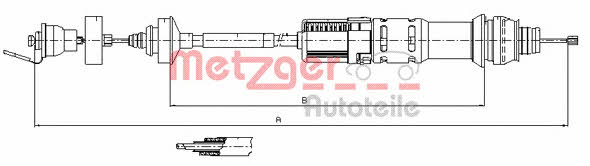 Metzger 11.2198 Clutch cable 112198