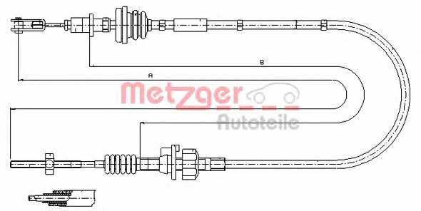 Metzger 11.2255 Clutch cable 112255