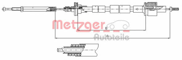 Metzger 11.2435 Clutch cable 112435