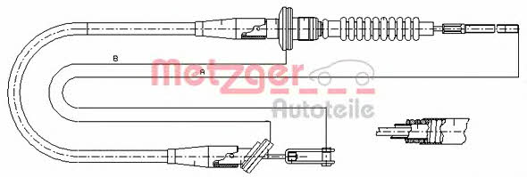 Metzger 11.2535 Clutch cable 112535