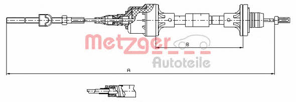 Metzger 11.2561 Clutch cable 112561