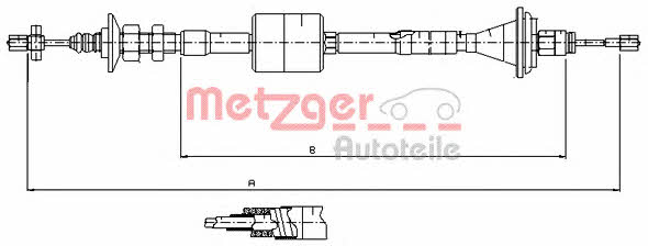 Metzger 11.2912 Clutch cable 112912