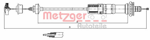 Metzger 11.3028 Clutch cable 113028