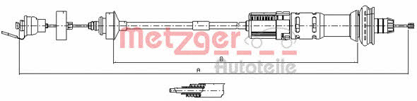 Metzger 11.3029 Clutch cable 113029