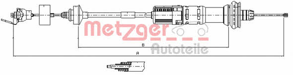 Metzger 11.3059 Clutch cable 113059