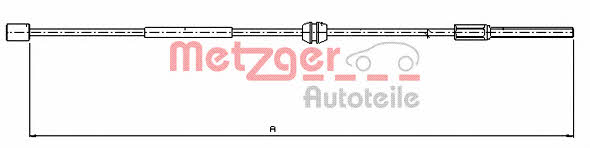 Metzger 11.5756 Cable Pull, parking brake 115756