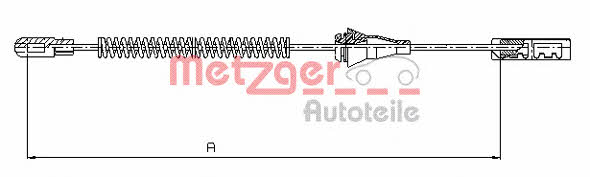 Metzger 11.5763 Cable Pull, parking brake 115763