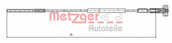 Metzger 11.5936 Cable Pull, parking brake 115936