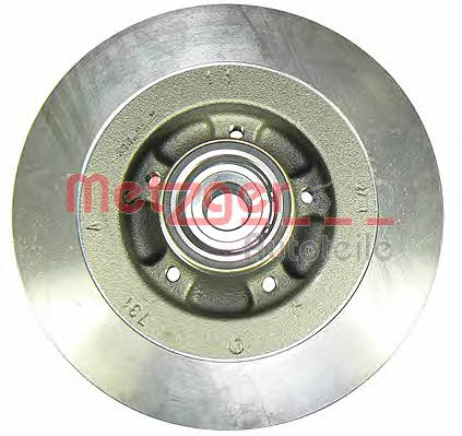 Metzger 6110009 Rear brake disc, non-ventilated 6110009