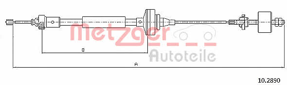 Metzger 10.2890 Clutch cable 102890