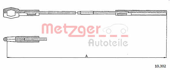 Metzger 10.302 Clutch cable 10302