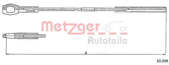 Metzger 10.304 Clutch cable 10304
