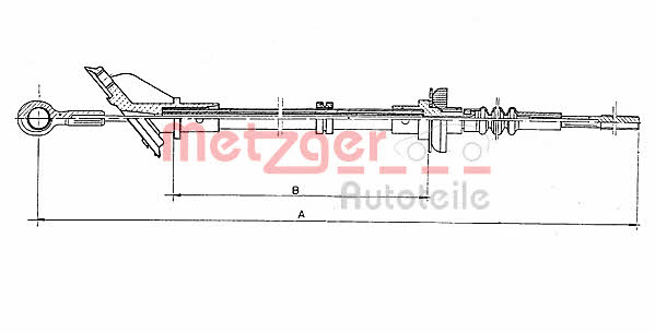 Metzger 1902.5 Clutch cable 19025