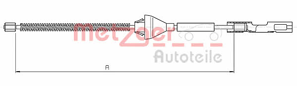 Metzger 10.5365 Cable Pull, parking brake 105365