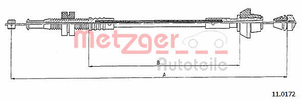 Metzger 11.0172 Accelerator cable 110172