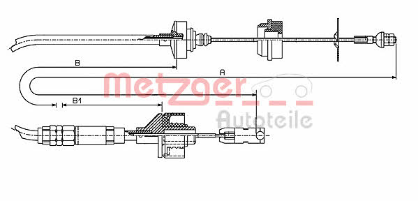 Metzger 11.2148 Clutch cable 112148
