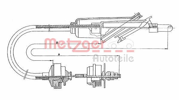 Metzger 11.2251 Clutch cable 112251