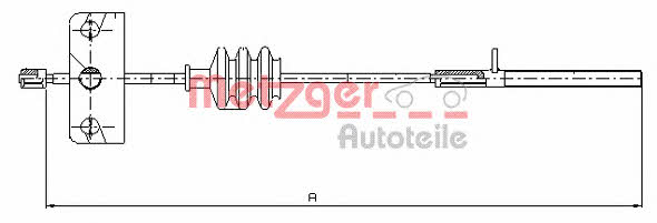 Metzger 1651.10 Cable Pull, parking brake 165110