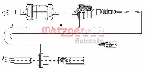 Metzger 462.1 Clutch cable 4621
