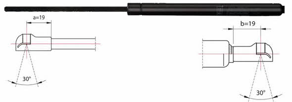 Metzger 2110488 Tailgate strut 2110488 2110488 Metzger Tailgate strut
