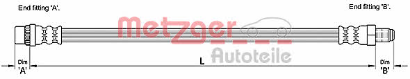 Metzger 4110212 Brake Hose 4110212