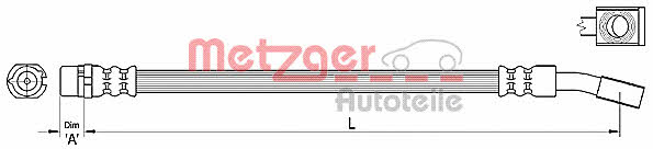 Metzger 4110222 Brake Hose 4110222